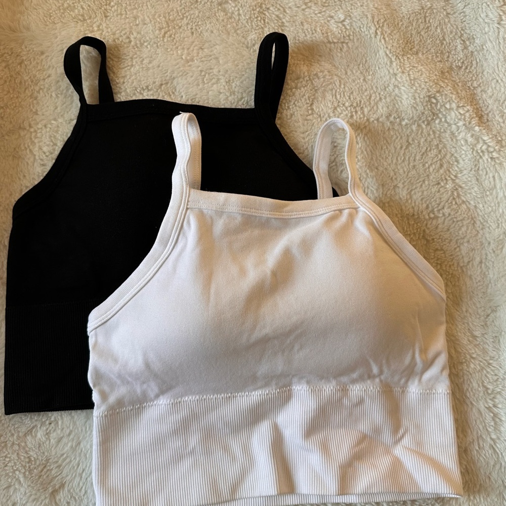 Black and White Crop Tops
